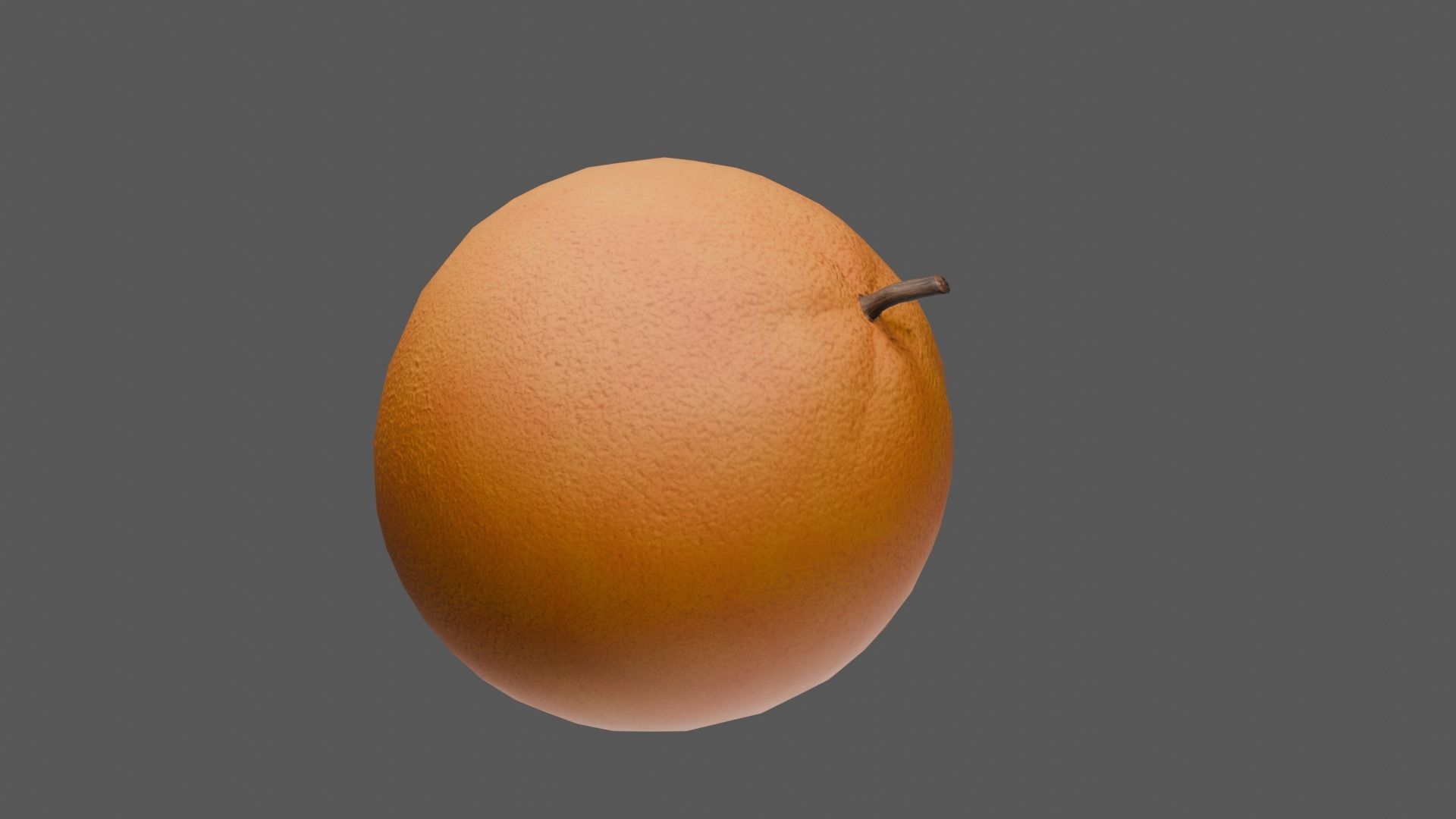 Orange Low-poly 3D model_33