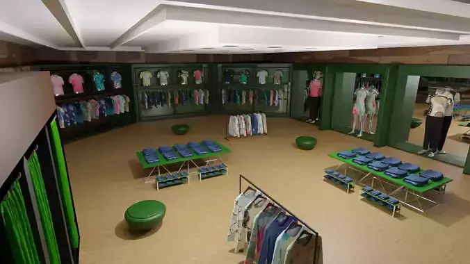 Clothing Store interior 