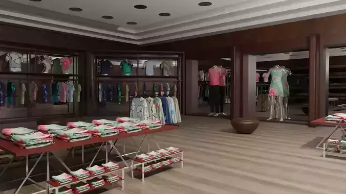 Clothing Store interior 