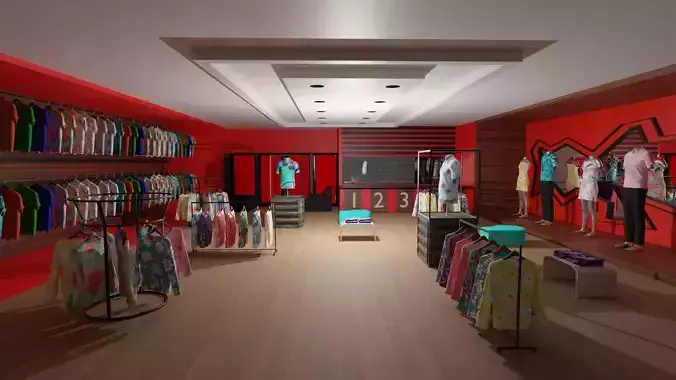 Clothing Store interior 
