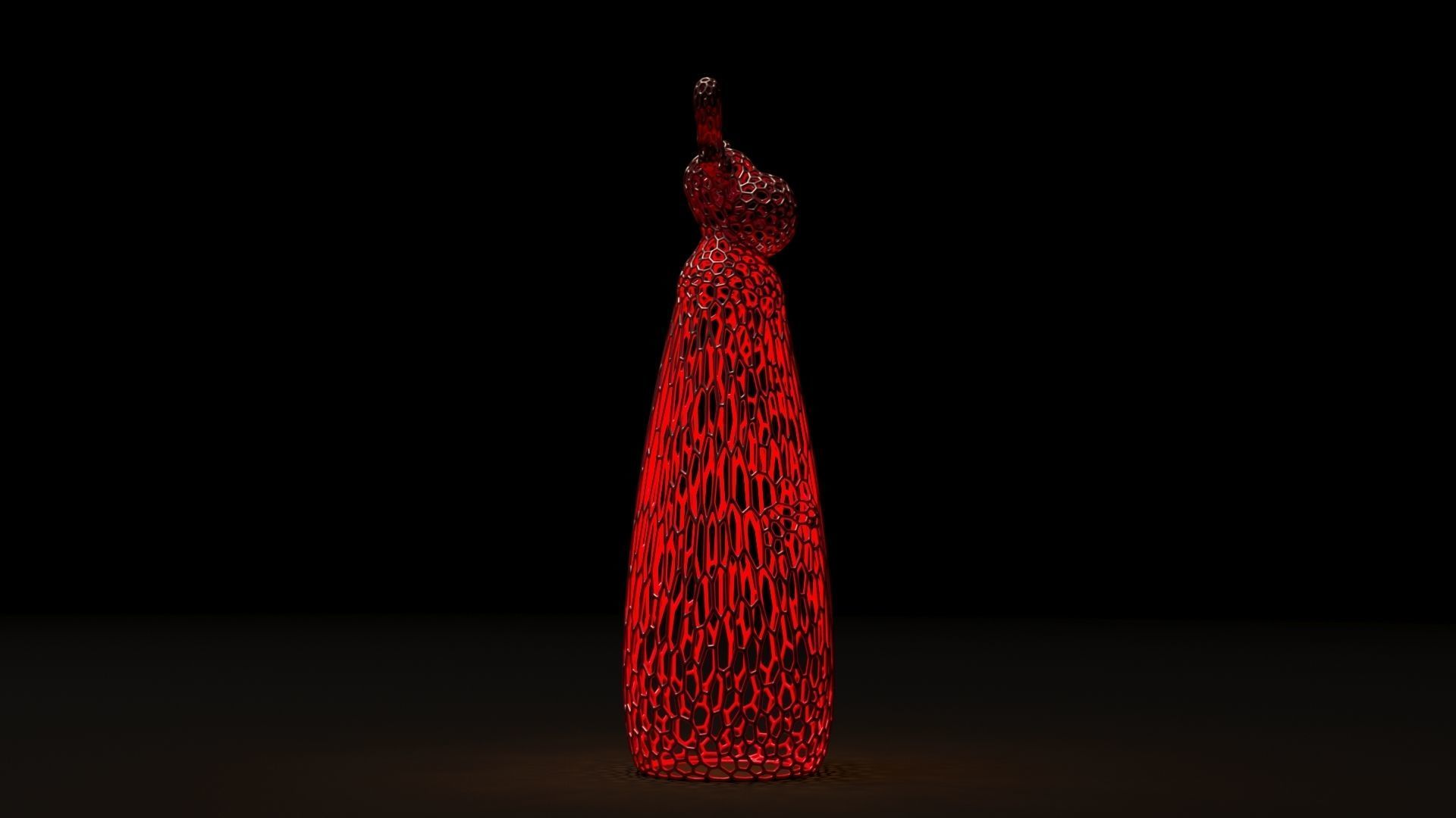 Christmas decor lamp elk 3D print model_15