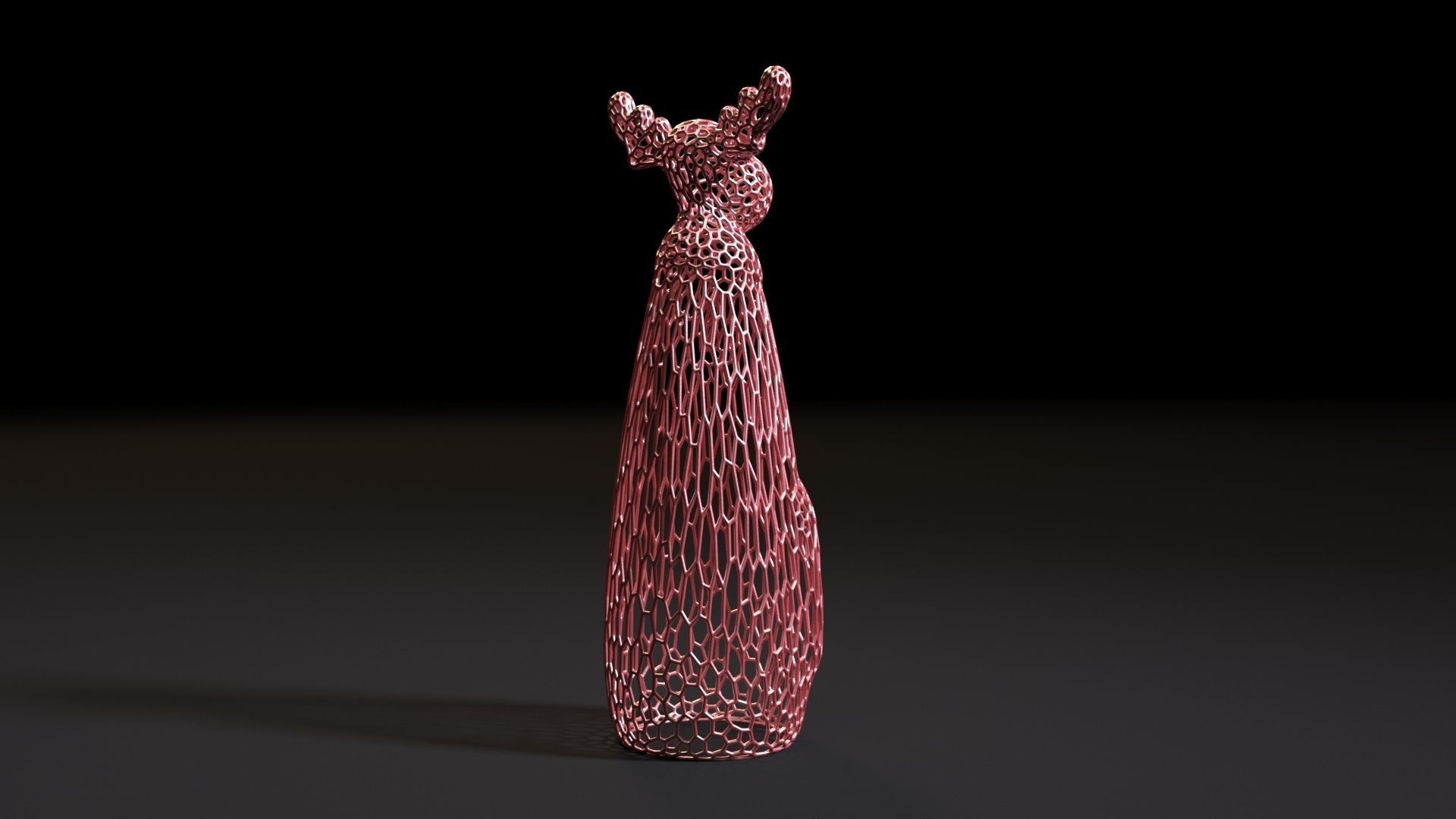 Christmas decor lamp elk 3D print model_5