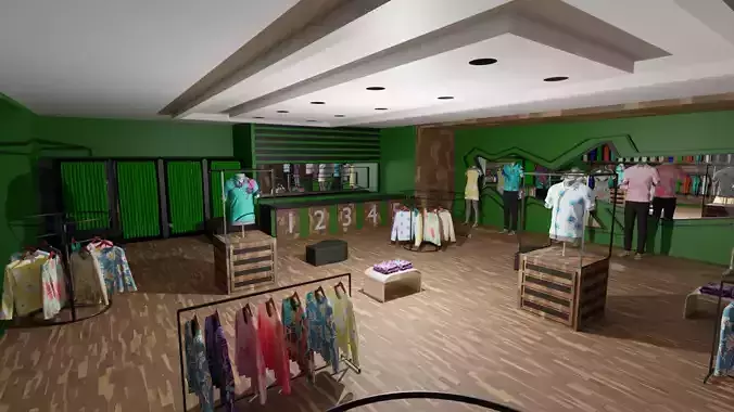 Clothing Store interior 