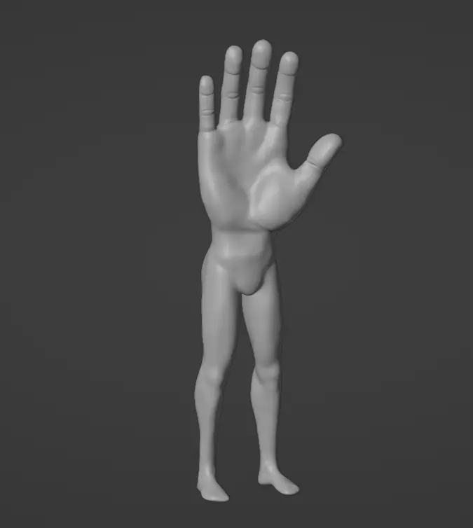 All thumbs Ham handed bungler 3D model | CGTrader