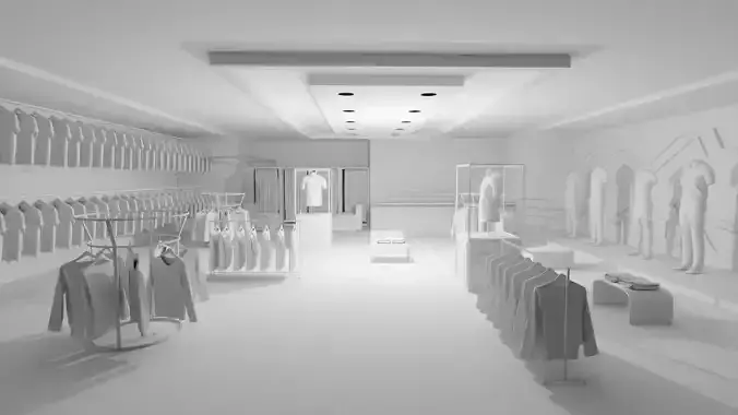 Clothing Store interior 