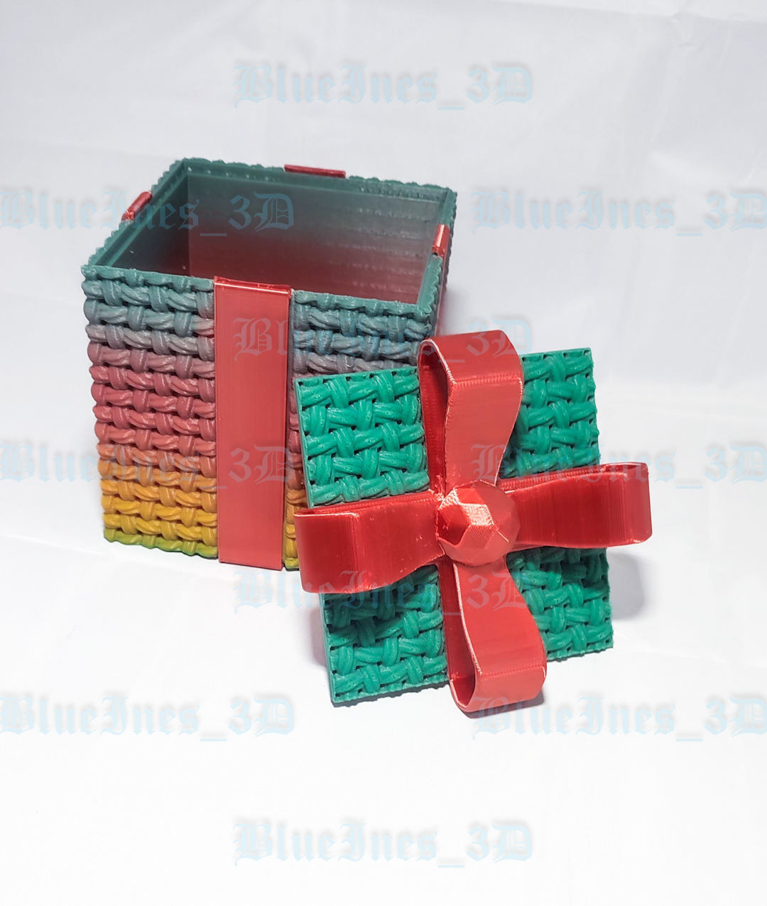CROCHET CHRISTMAS GIFT BOX MULTIPARTS 3D print model_3