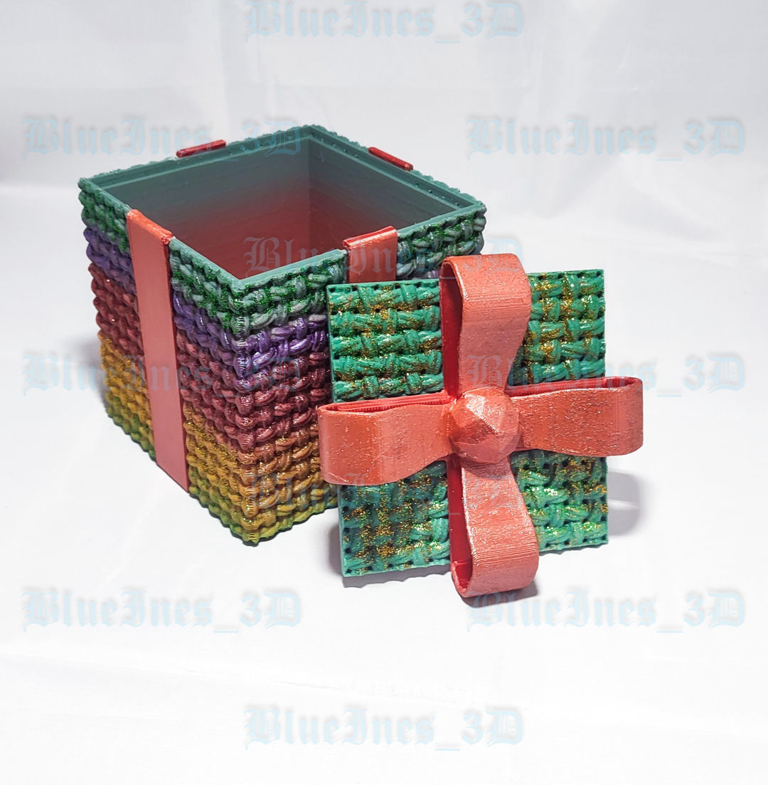 CROCHET CHRISTMAS GIFT BOX MULTIPARTS 3D print model_6