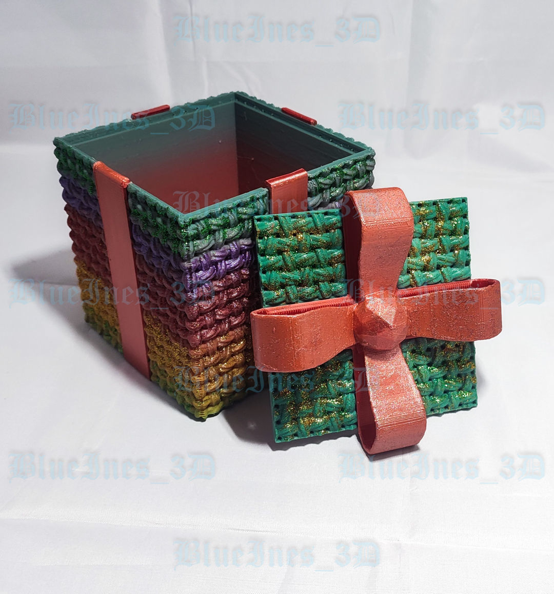 CROCHET CHRISTMAS GIFT BOX MULTIPARTS 3D print model_5