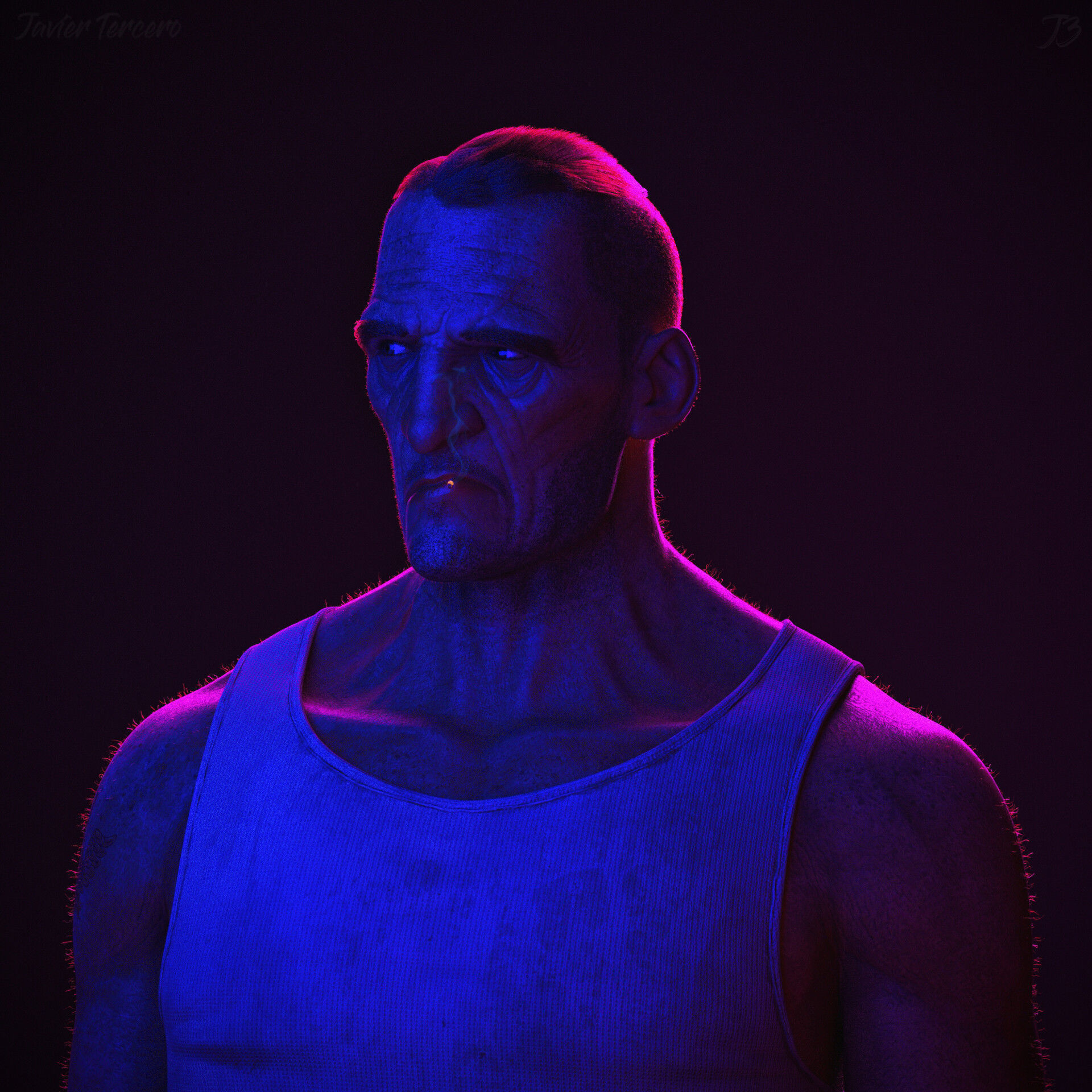 Dishonored Fan Art -Stylized Bust 3D print model_8