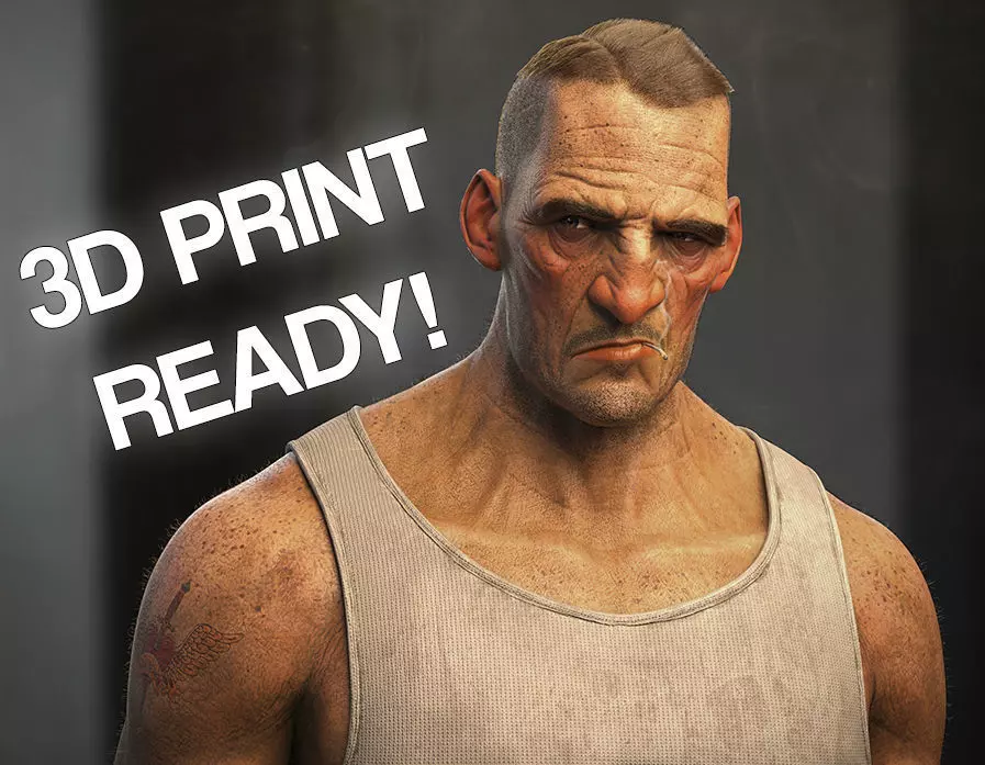 Dishonored Fan Art -Stylized Bust 3D print model_0