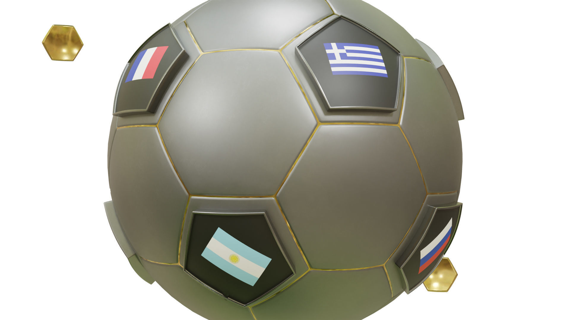 Customizable 3D Animated Football Product Showcase Version 3D model_5