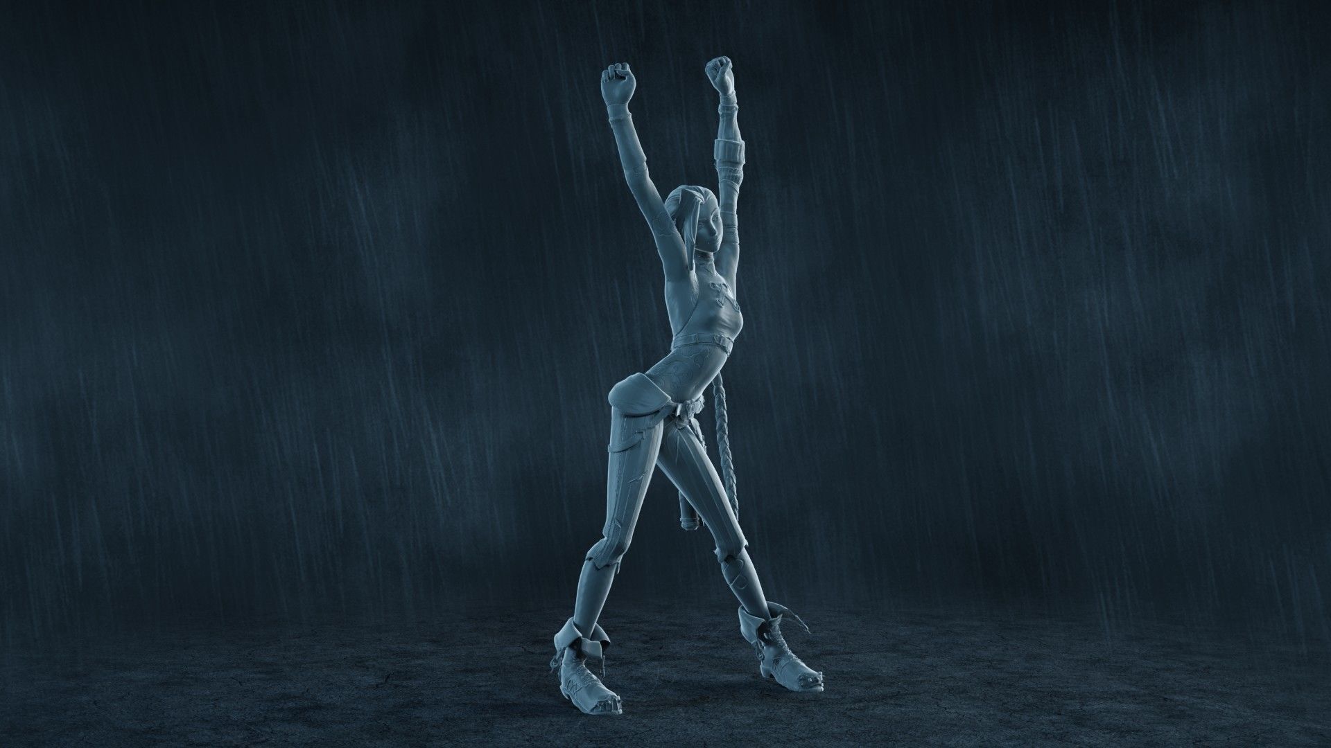  5 Arcane Jinx Action Figures Pack01 3D print model_17