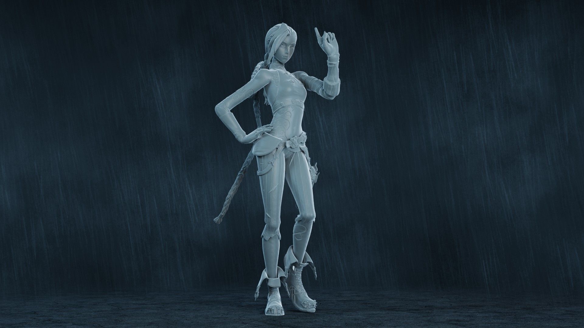  5 Arcane Jinx Action Figures Pack01 3D print model_30