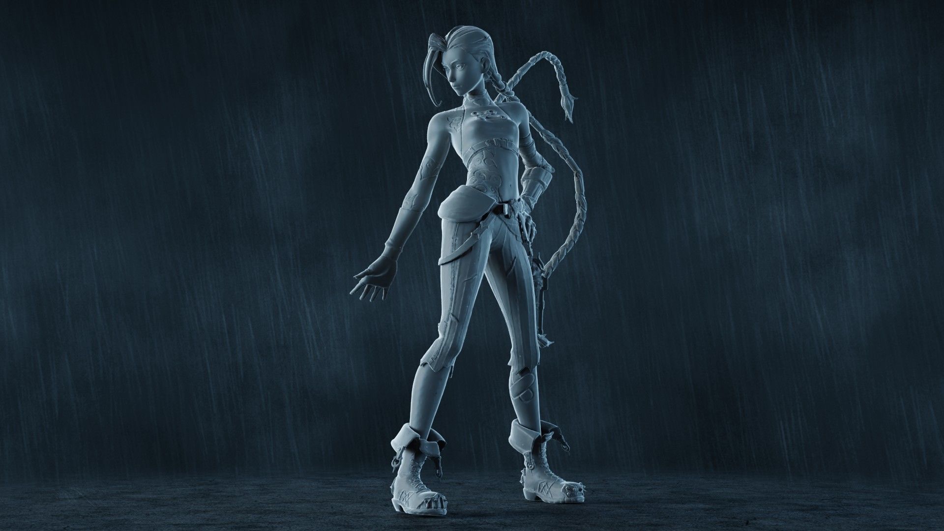  5 Arcane Jinx Action Figures Pack01 3D print model_3
