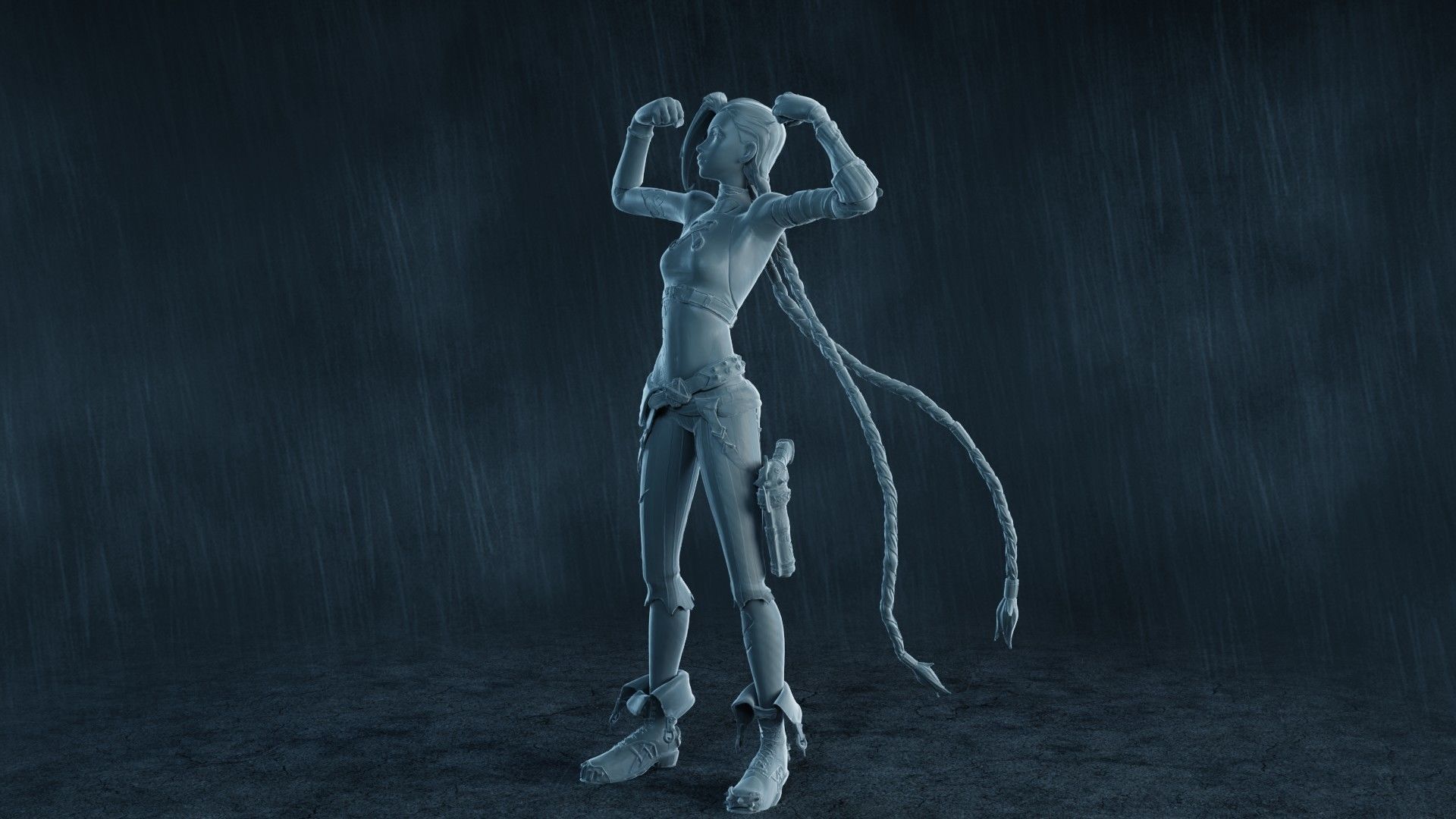  5 Arcane Jinx Action Figures Pack01 3D print model_9