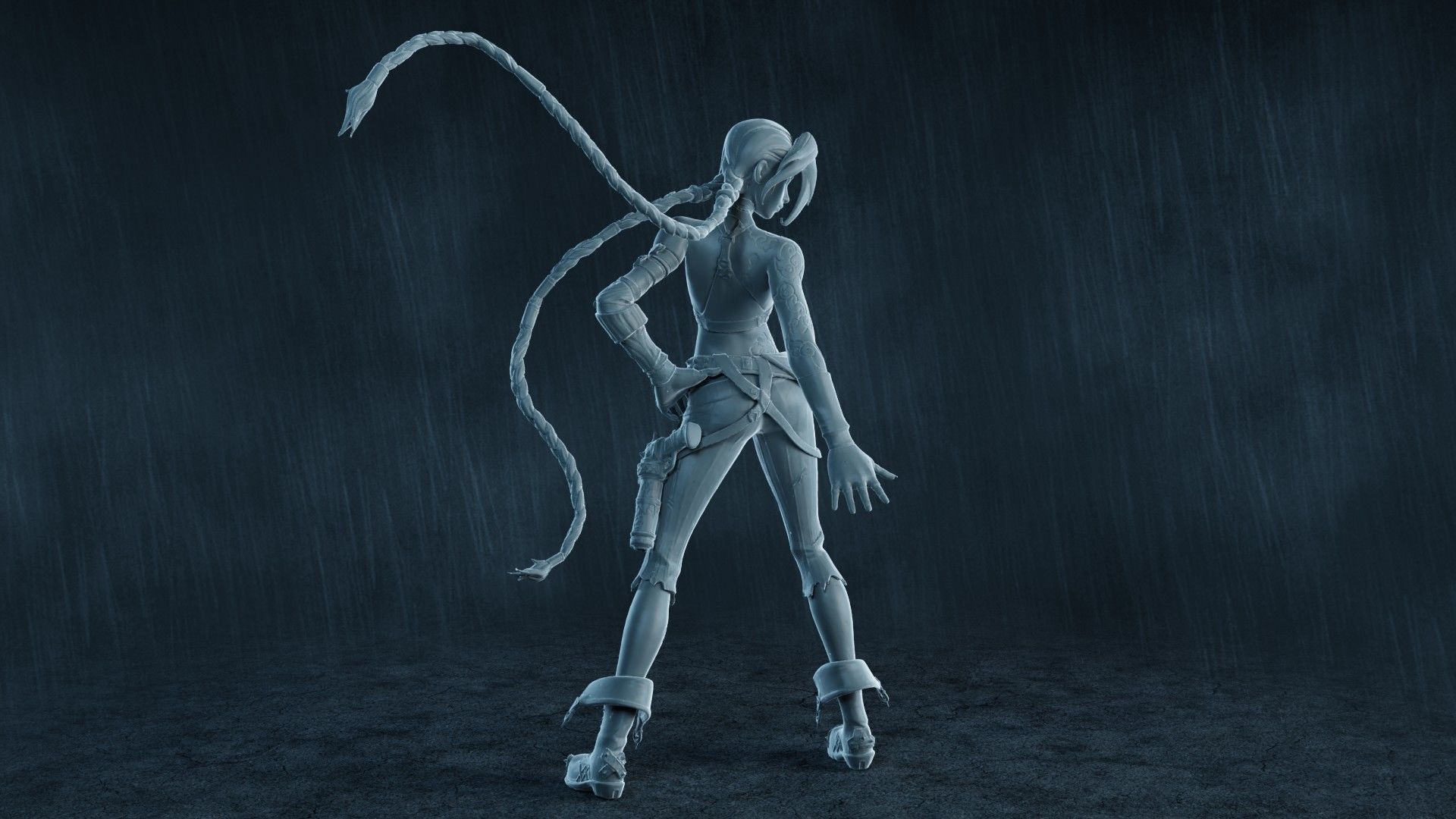  5 Arcane Jinx Action Figures Pack01 3D print model_2