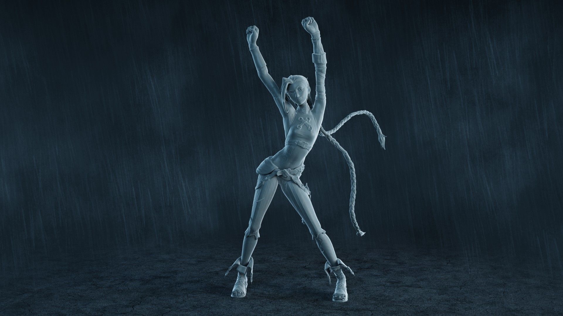  5 Arcane Jinx Action Figures Pack01 3D print model_16