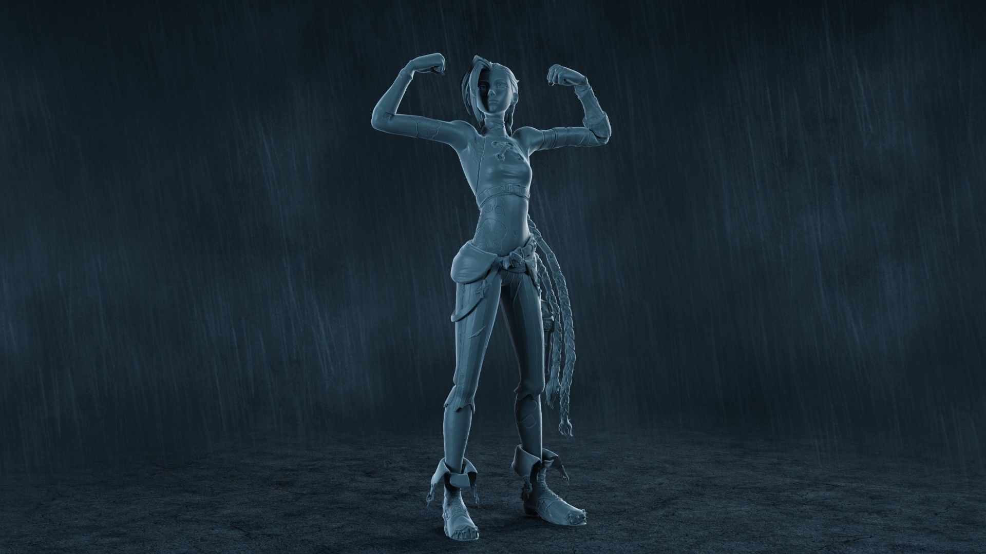  5 Arcane Jinx Action Figures Pack01 3D print model_10