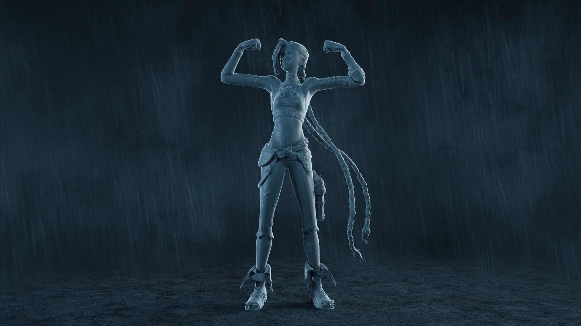  5 Arcane Jinx Action Figures Pack01 3D print model_8