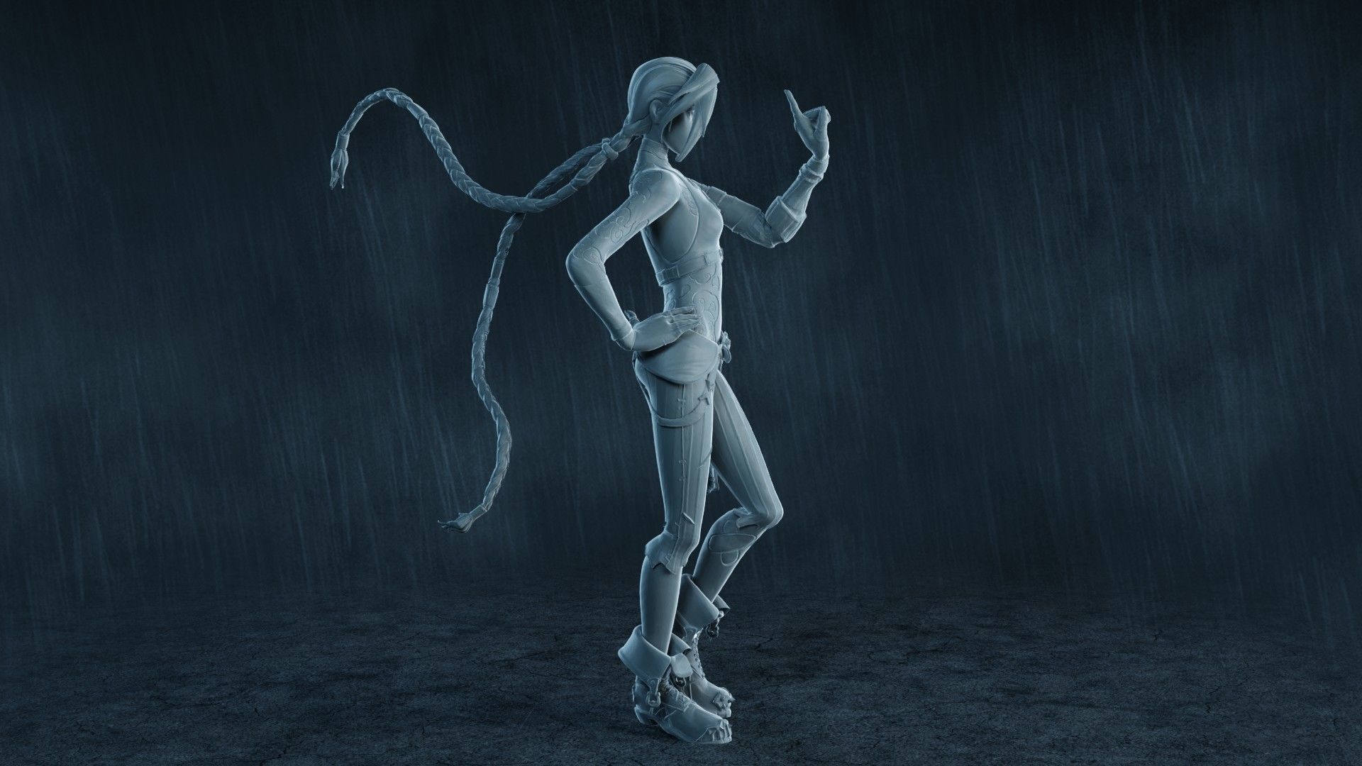  5 Arcane Jinx Action Figures Pack01 3D print model_31