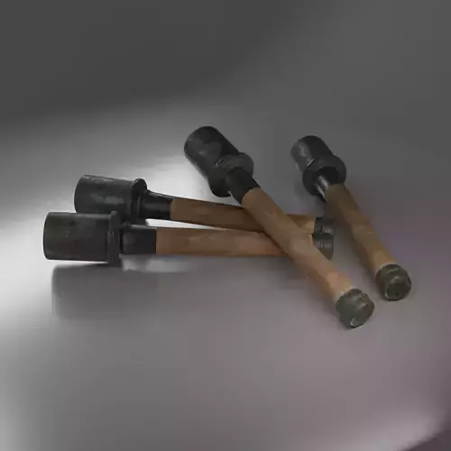 Game ready German Grenade M24 Low Poly 