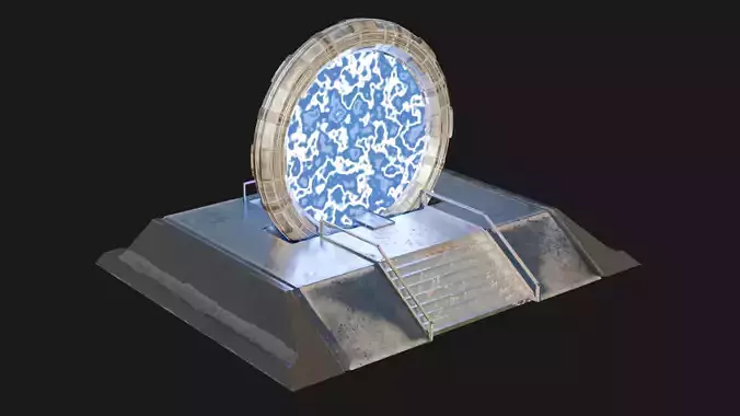 Sci-Fi Portal - Game Ready 3D model