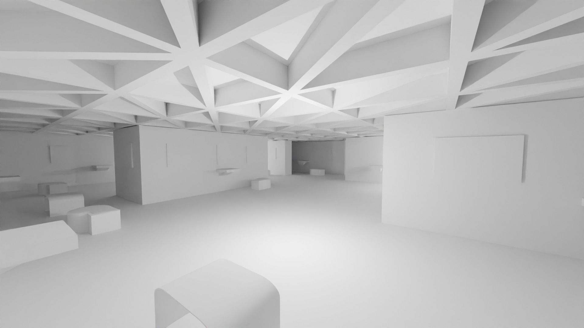 Art Gallery  Low-poly 3D model_4