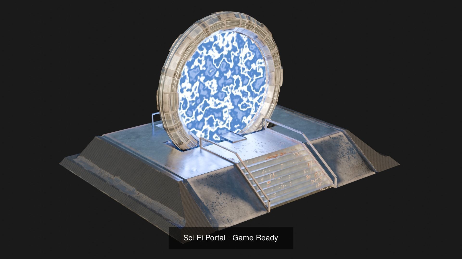 Sci-Fi Futuristic Scene - Game Ready 3D Model Collection_5