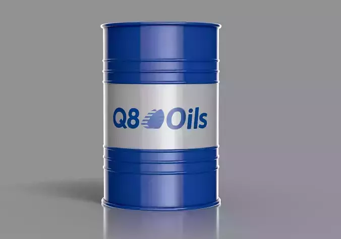 Realistic Q8 Oils Barrel 3D Model Low-poly 3D model Realistic Q8 Oils Barrel 3D Model Low-poly 3D model