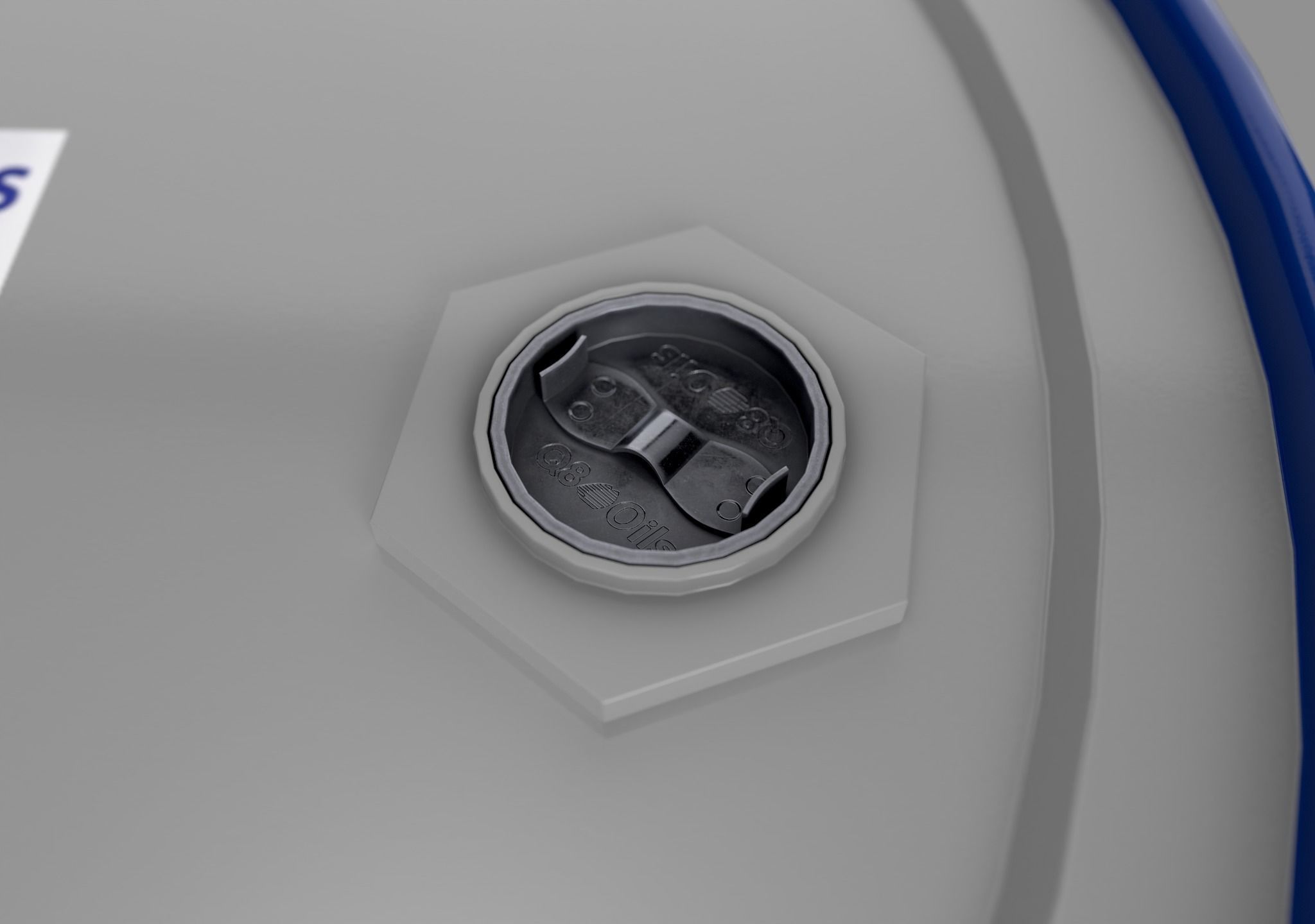 Realistic Q8 Oils Barrel 3D Model Low-poly 3D model_4