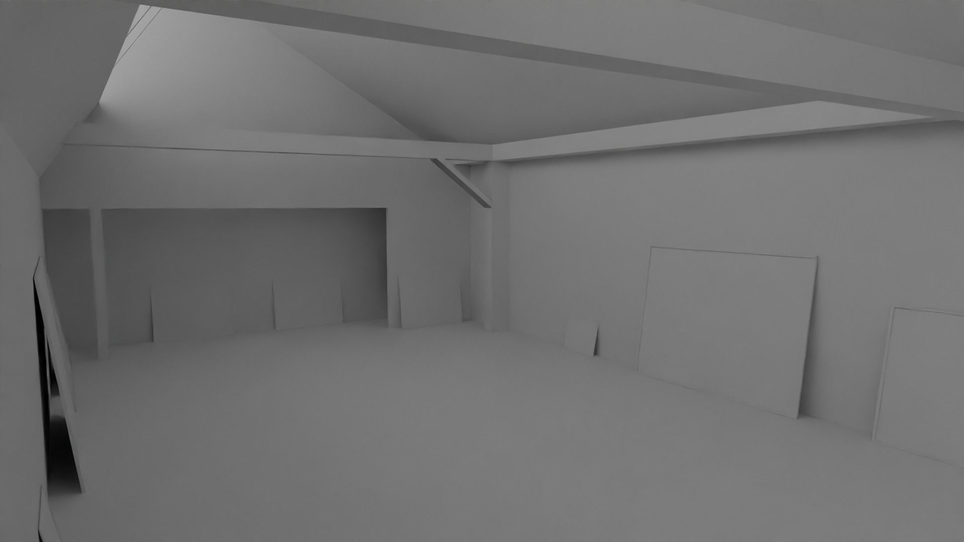 Art Gallery  Low-poly 3D model_4