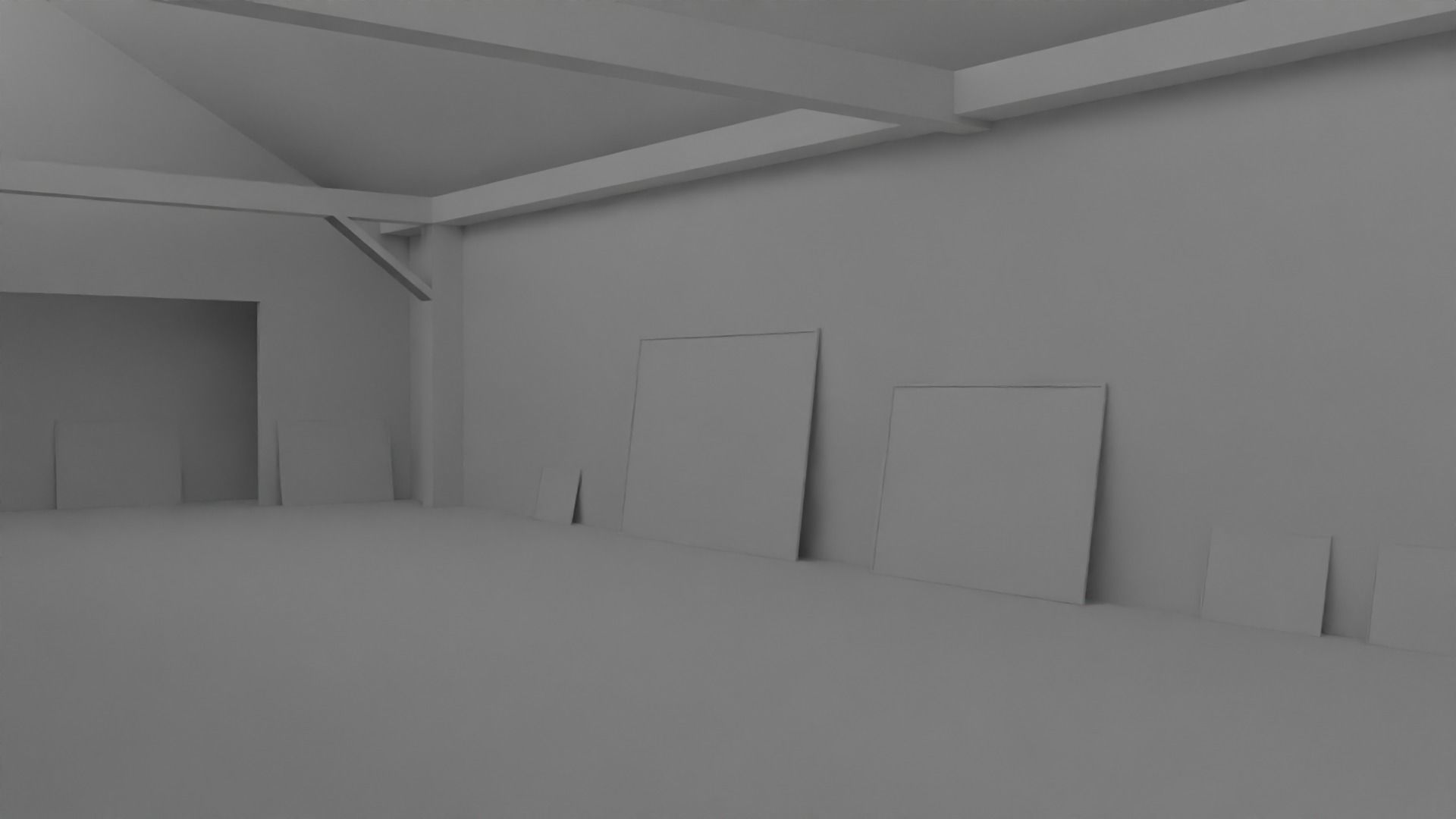 Art Gallery  Low-poly 3D model_6