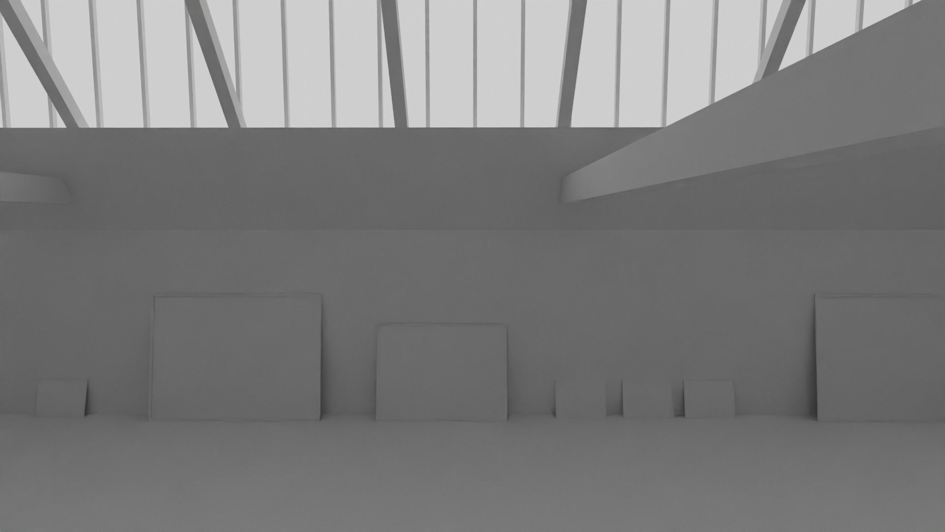 Art Gallery  Low-poly 3D model_5