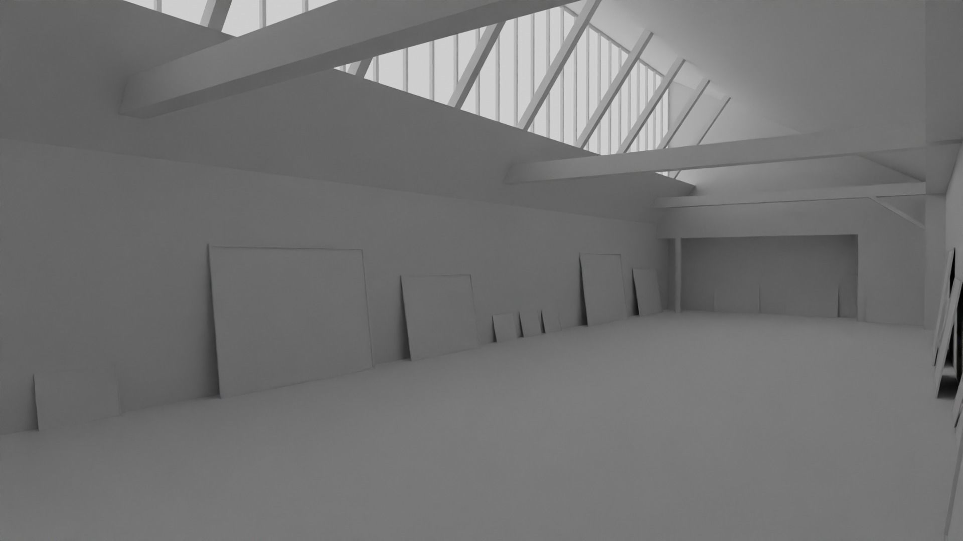 Art Gallery  Low-poly 3D model_2