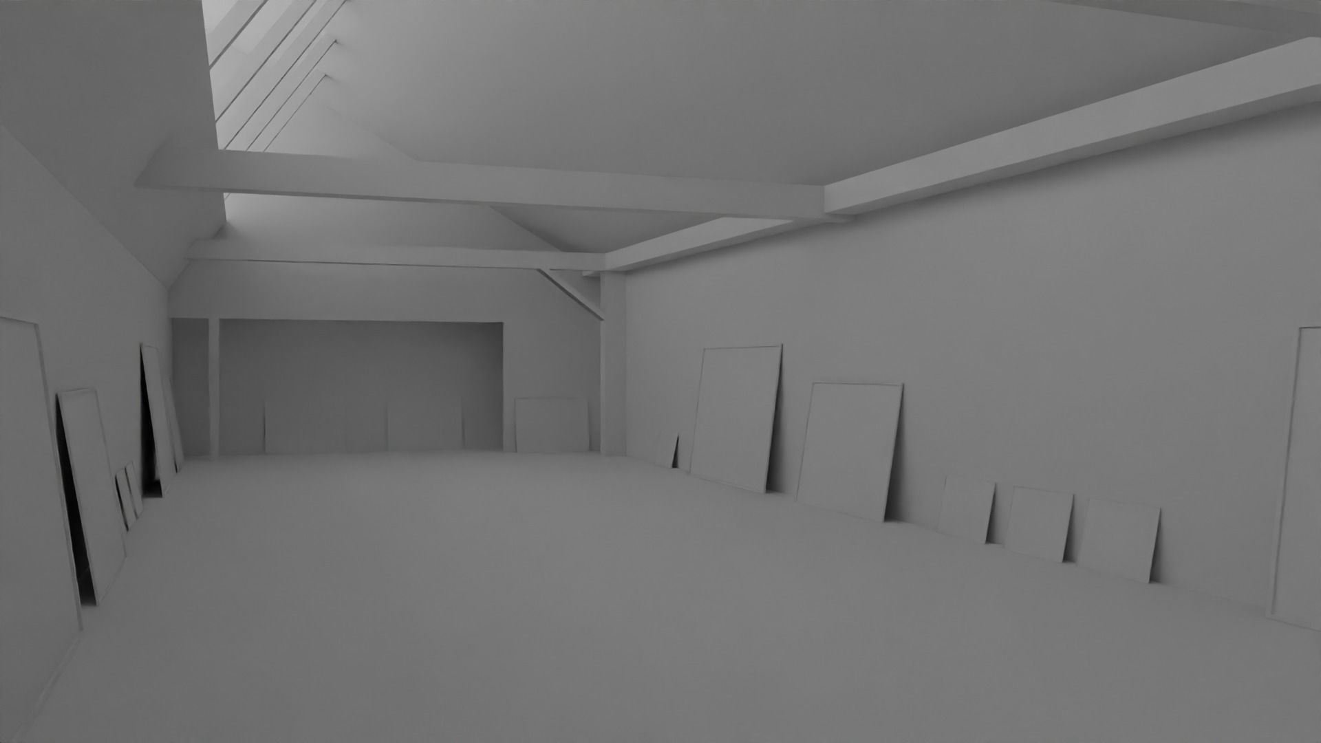 Art Gallery  Low-poly 3D model_1