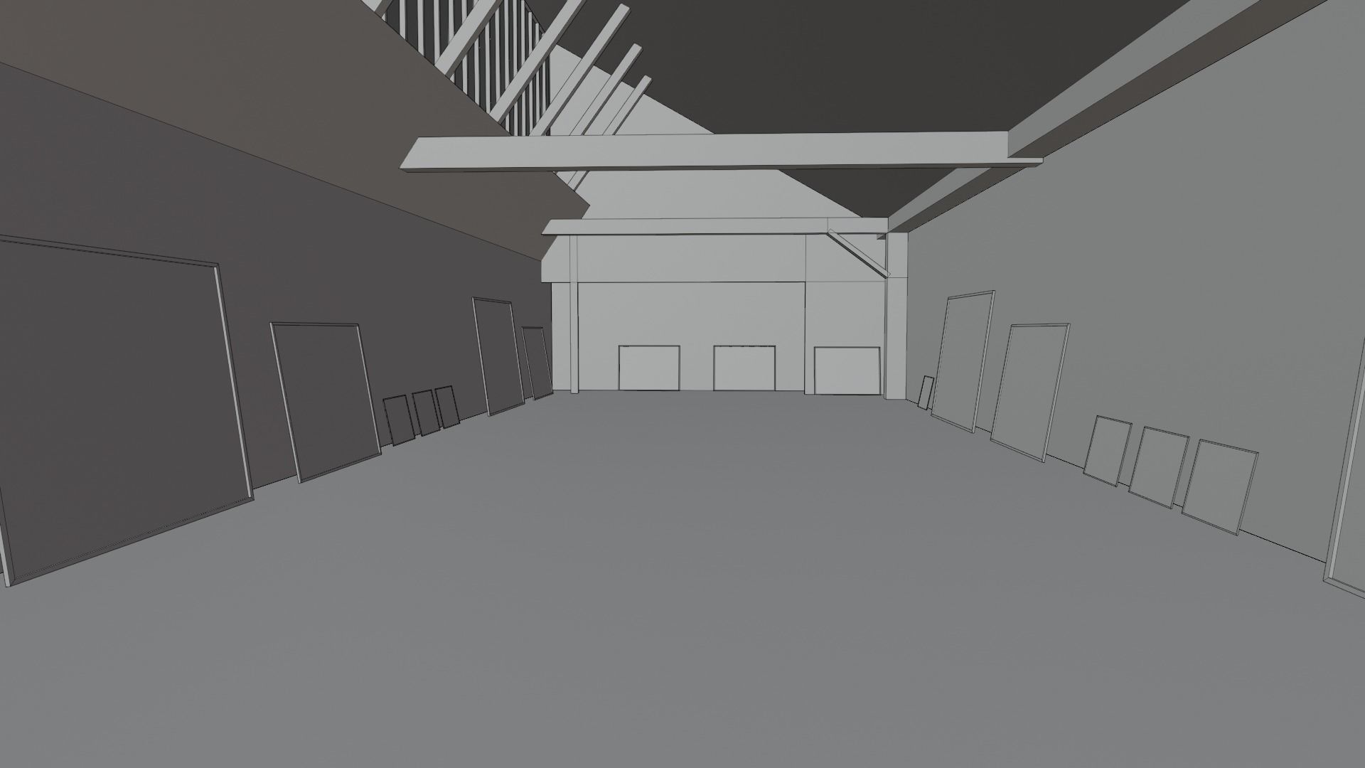 Art Gallery  Low-poly 3D model_7