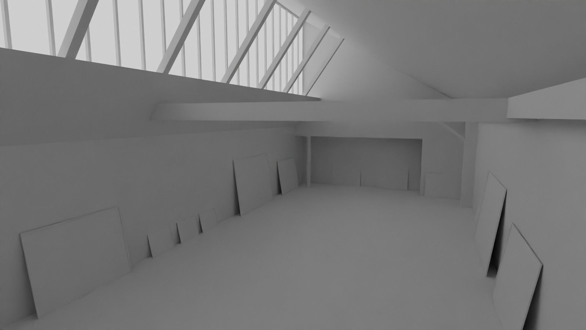 Art Gallery  Low-poly 3D model_3