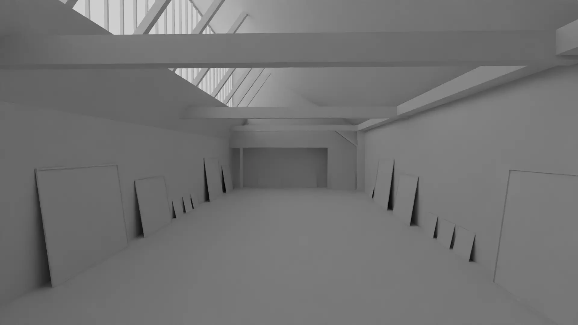 Art Gallery  Low-poly 3D model_0
