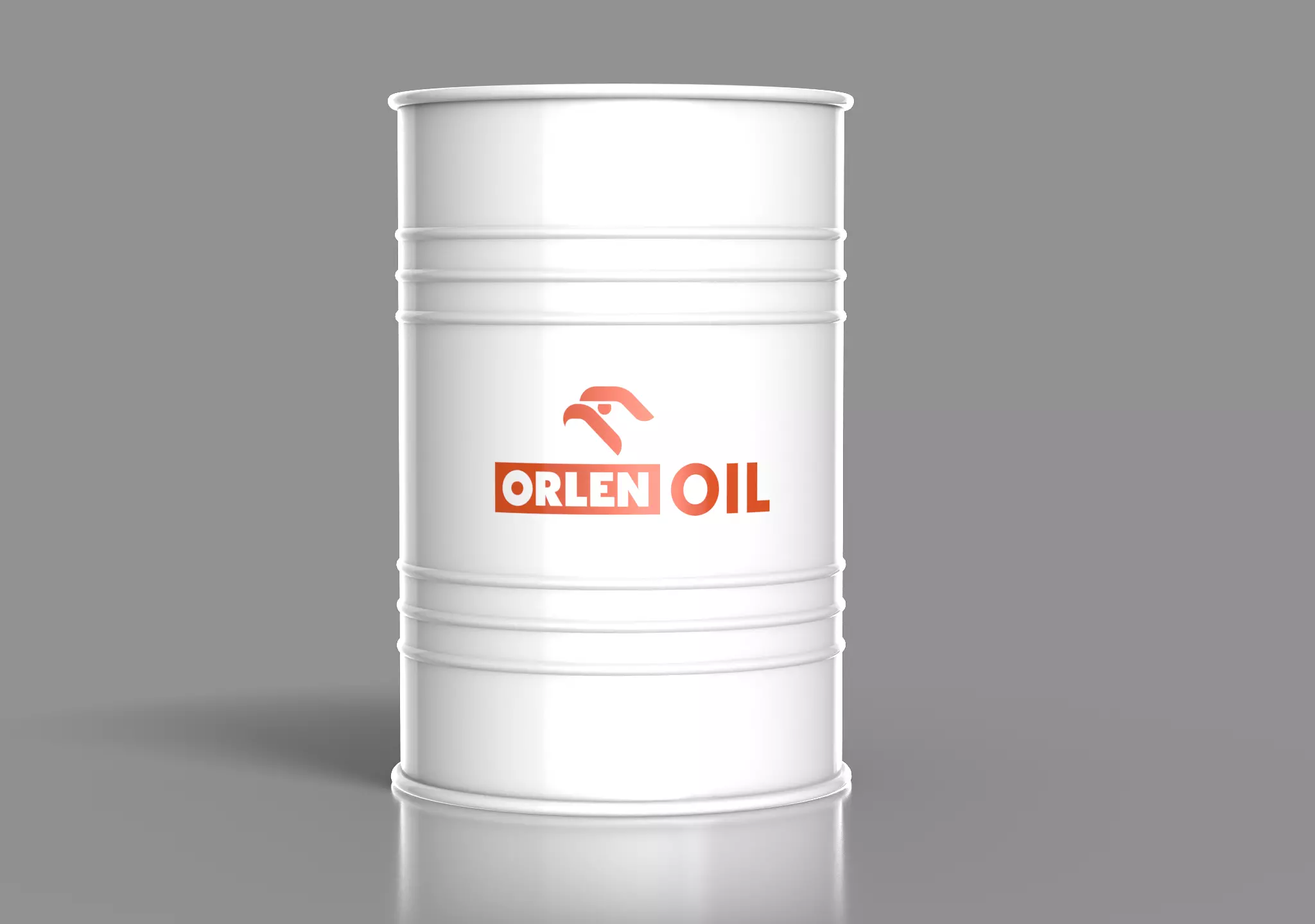 Realistic Orlen Oil Barrel 3D Model Low-poly 3D model