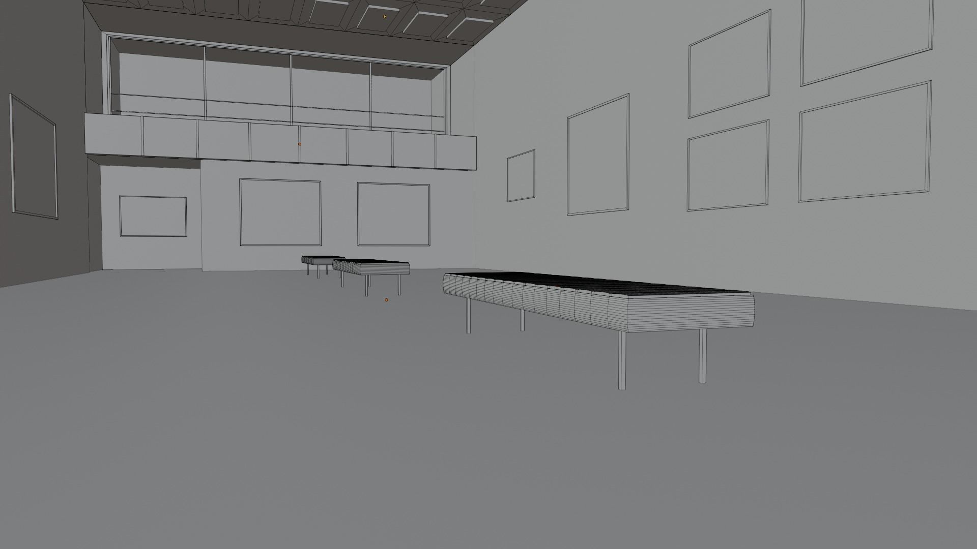 Art Gallery  Low-poly 3D model_8