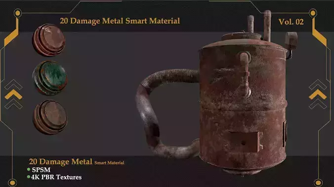 20 Damaged Metal Smart Material