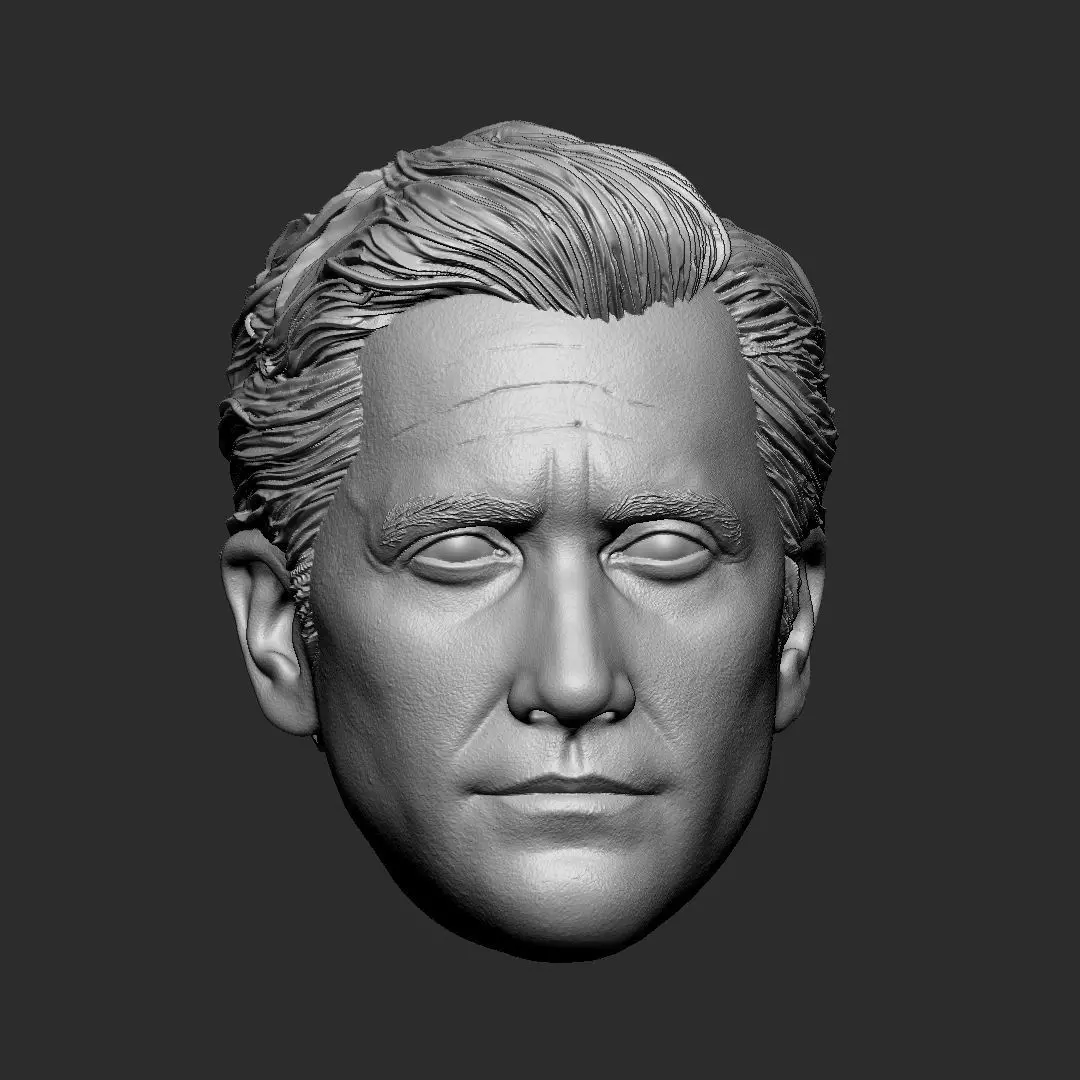 Jake Gyllenhaal head 3D print model_0