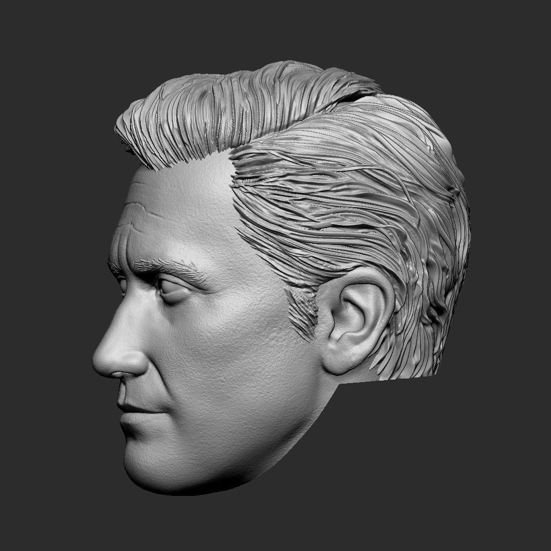 Jake Gyllenhaal head 3D print model_3