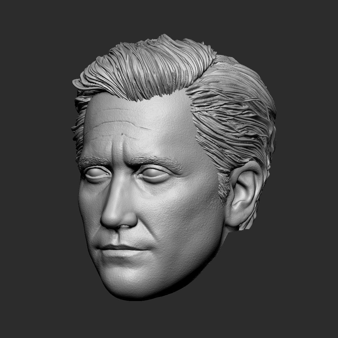 Jake Gyllenhaal head 3D print model_4