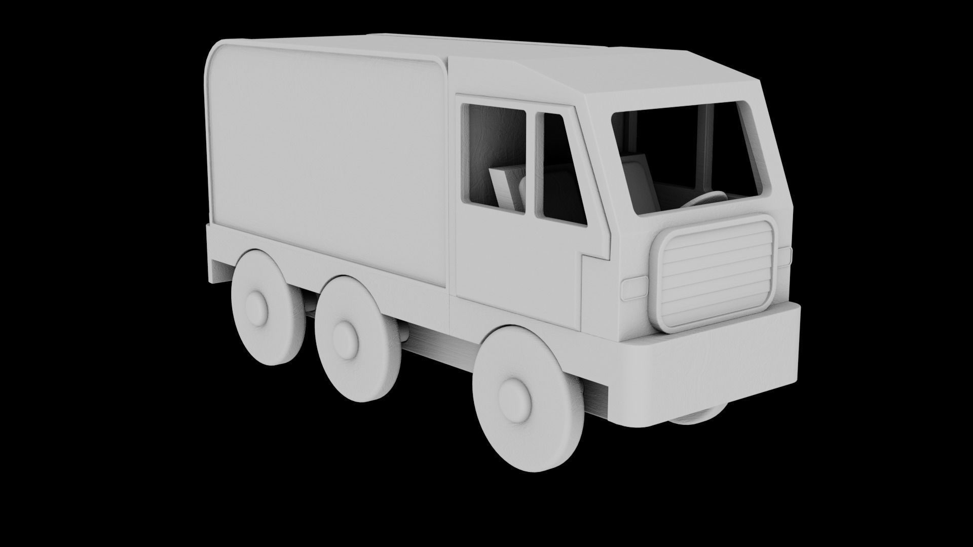 WOODEN TRUCK TOYS BUNDLE - RogueFilmProductions Low-poly 3D model_17