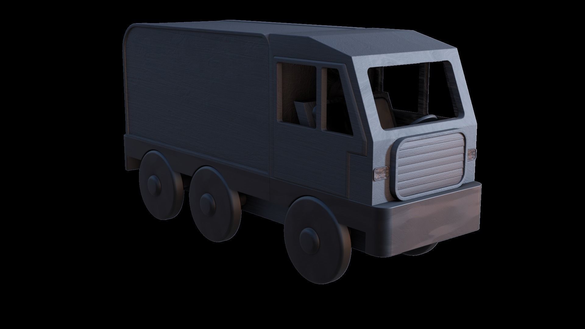 WOODEN TRUCK TOYS BUNDLE - RogueFilmProductions Low-poly 3D model_19