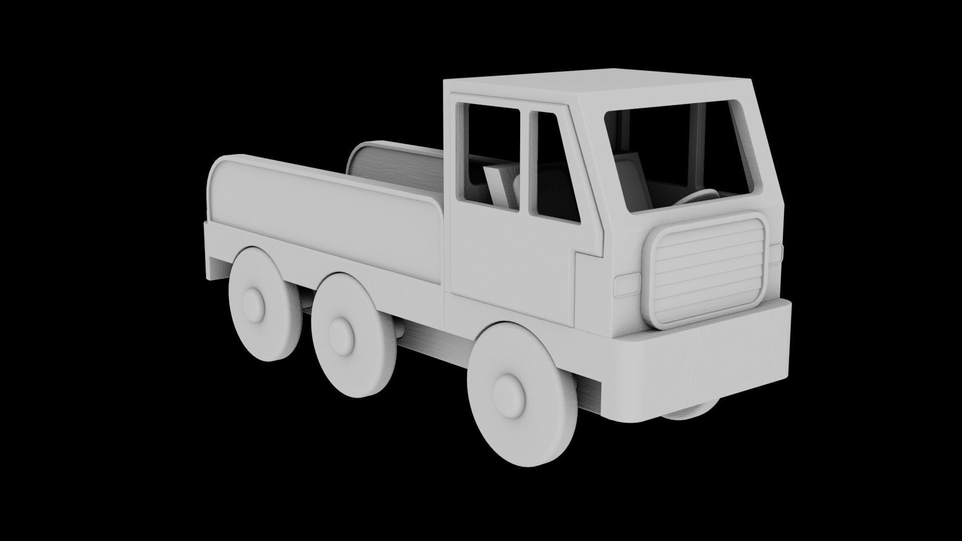 WOODEN TRUCK TOYS BUNDLE - RogueFilmProductions Low-poly 3D model_18