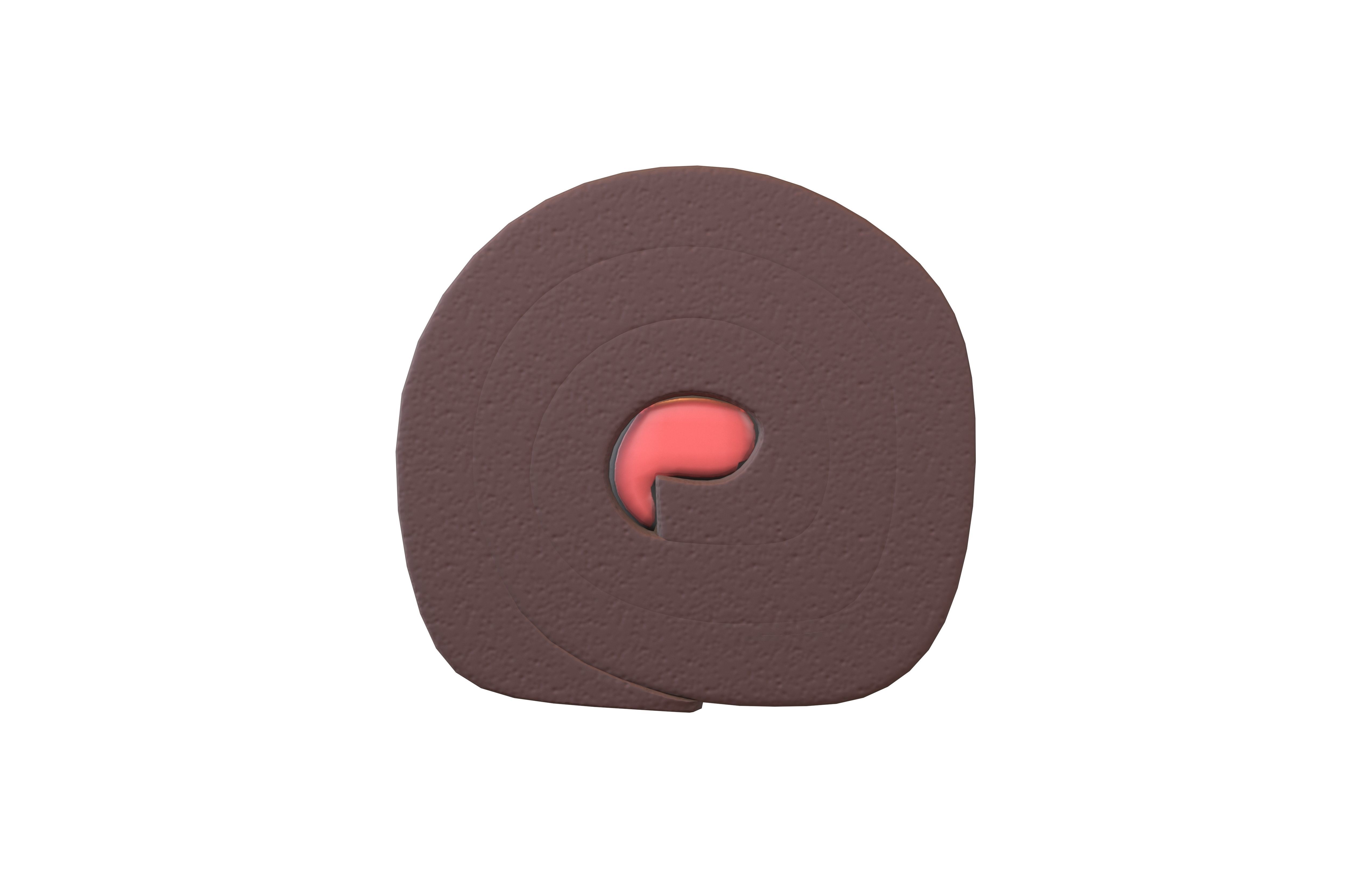 Swiss Roll v1 006 Low-poly 3D model_1