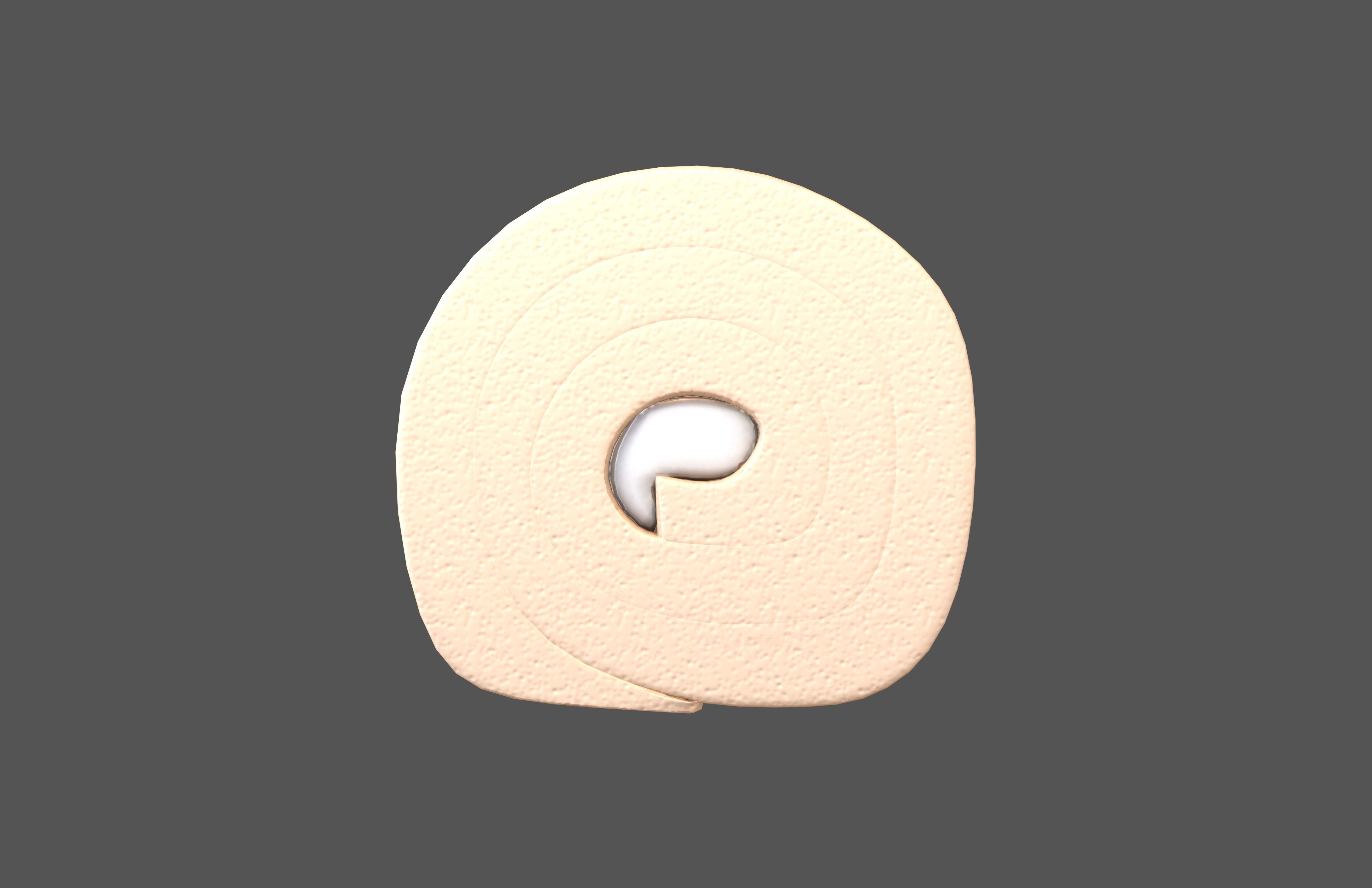 Swiss Roll v1 007 Low-poly 3D model_1