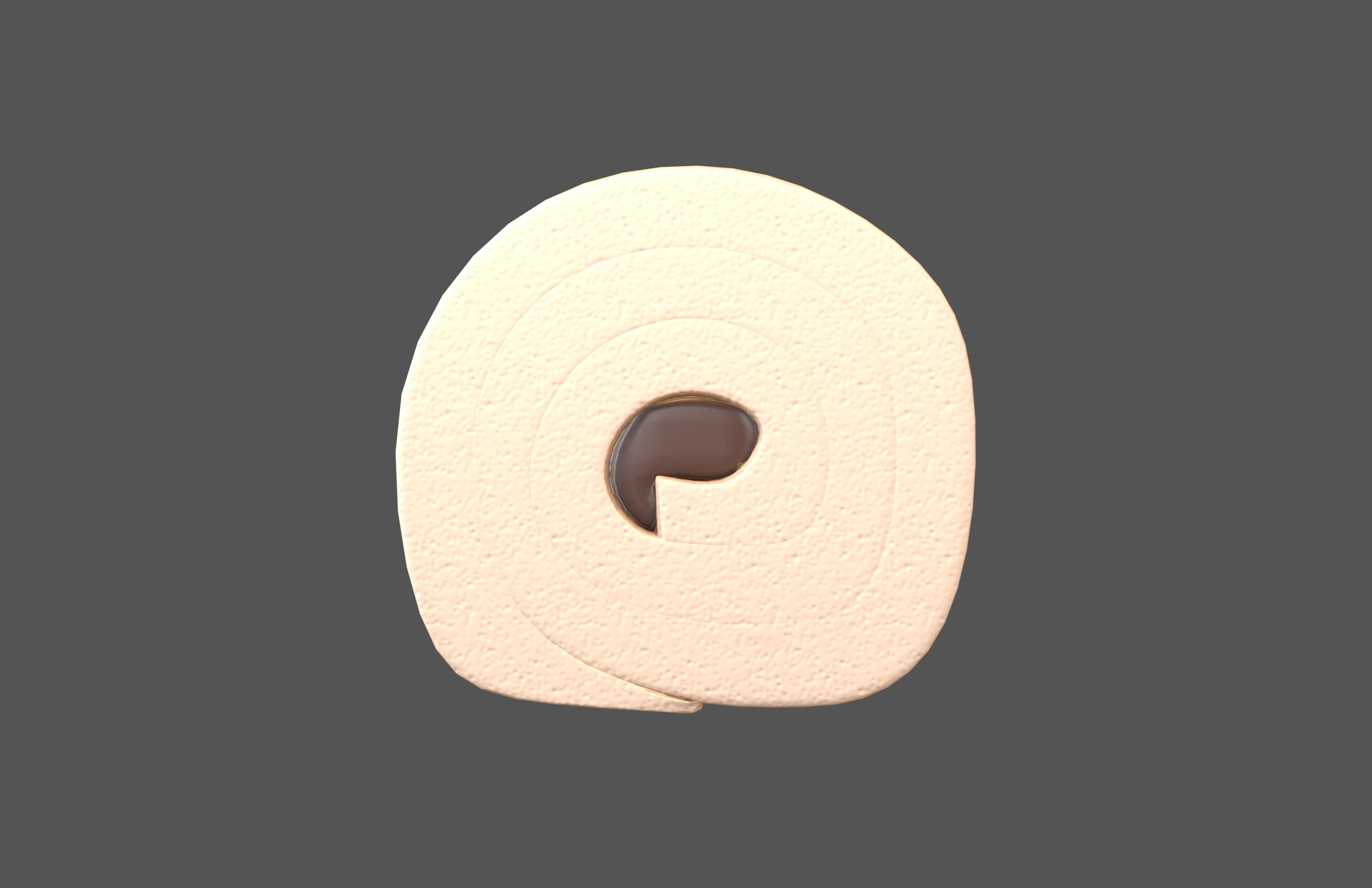 Swiss Roll v1 008 Low-poly 3D model_1
